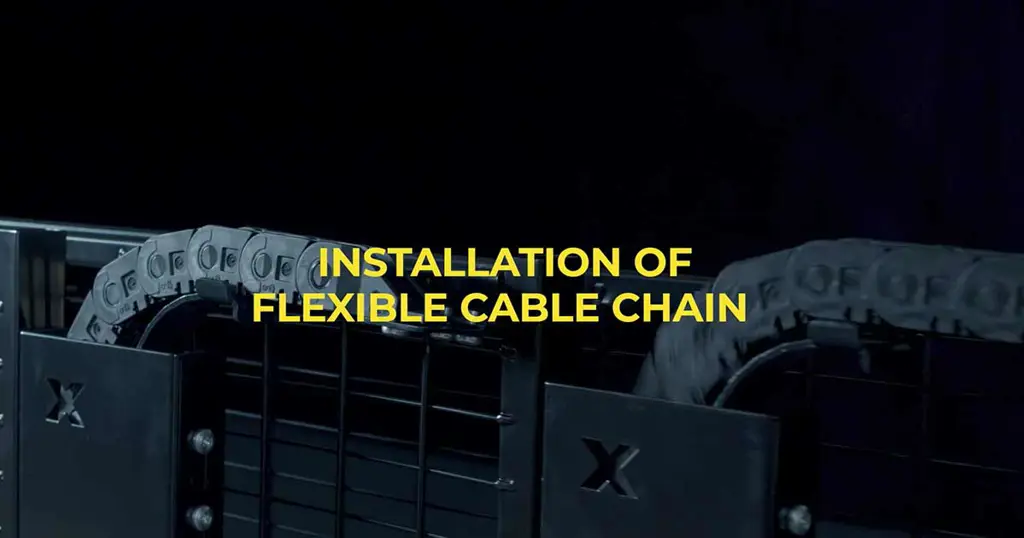 Instalare una Cadena de cable flexible para puertas correderas con Axelent