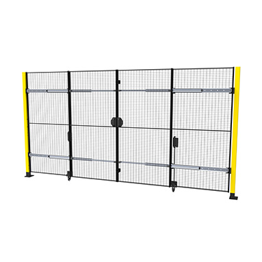 Puerta combinada de visagras y corredera X-Guard