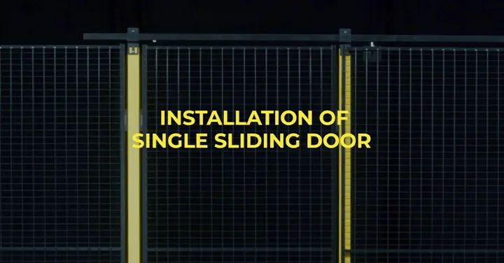 Puerta corredera de una sola hoja -  Adecuada para sitios con poco espacio Puerta corredera de una sola hoja -  Adecuada para sitios con poco espacio