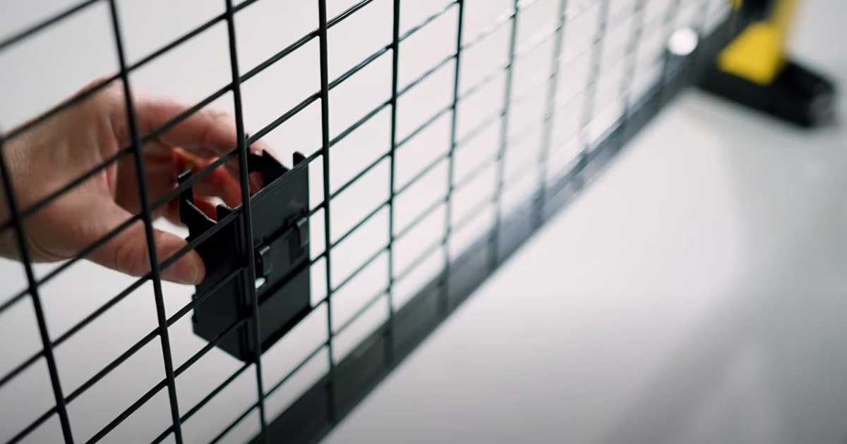 Soporte panel de malla