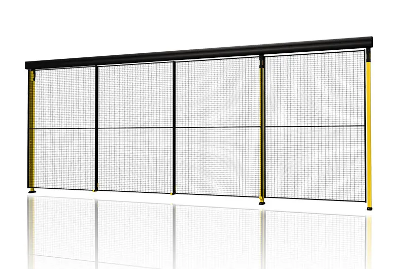 Puerta corredera telescópica doble y triple con riel)