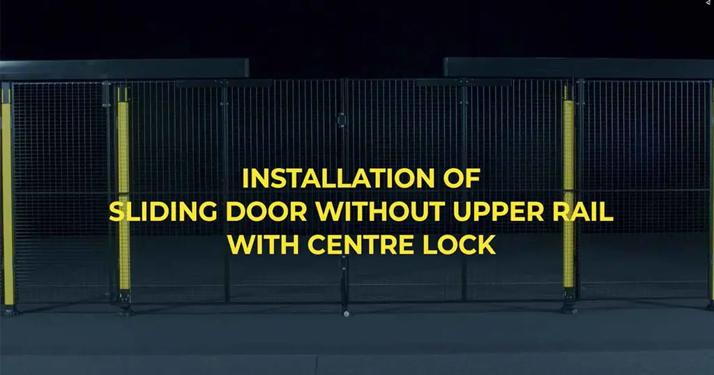 Instalare una Puerta corredera sin dintel con cierre central con Axelent