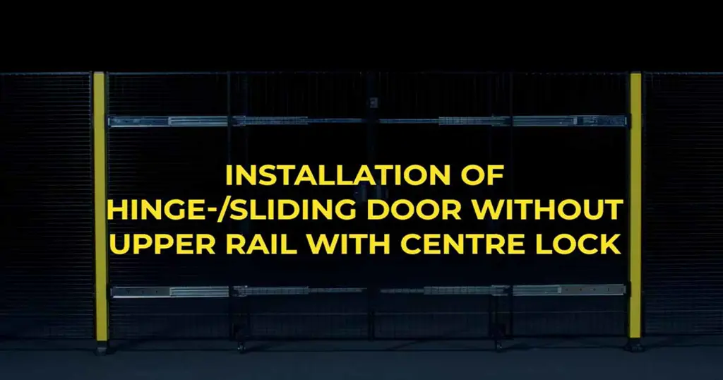 Instalare una Puerta combinada batiente y corredera sin carril con cierre central con Axelent