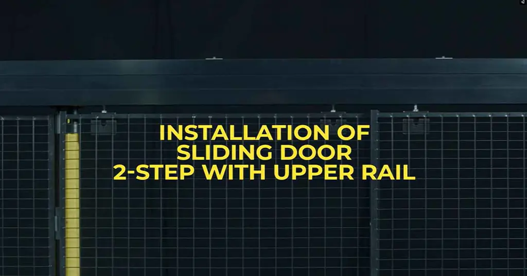 Instalar puerta corredera telescópica doble con carriles con Axelent