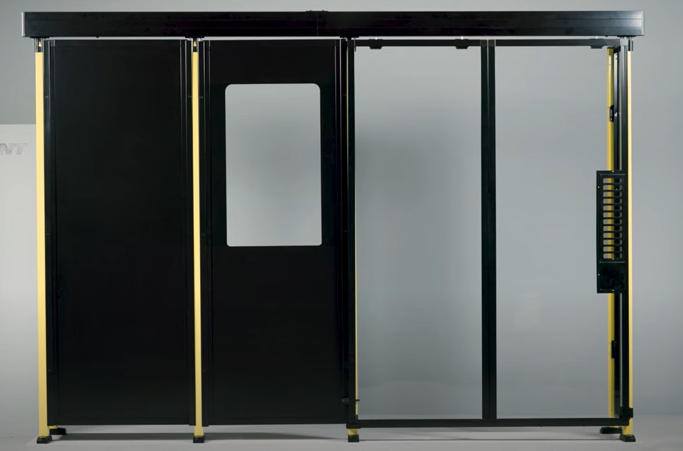 Axelent Single Sliding Door Plastic And Sheet Assembly