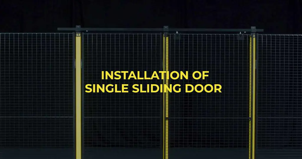 Instalar una puerta corredera simple con Axelent