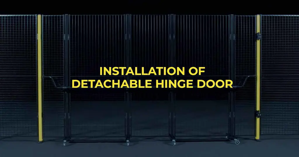 instalar una Puerta batiente desmontable con Axelent