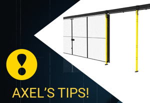Consejos de Axel - X-Guard® Cadena de cable flexible para puertas correderas