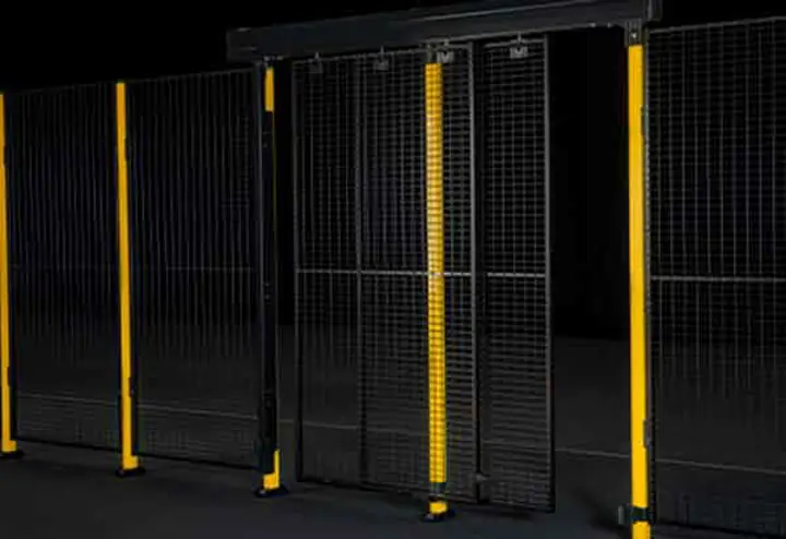 Una puerta corredera flexible y modular que proporciona seguridad Una puerta corredera flexible y modular que proporciona seguridad