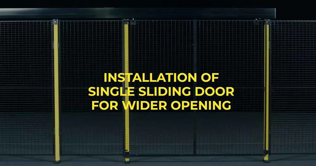 Instalar una puerta corredera simple para una apertura más amplia con Axelent