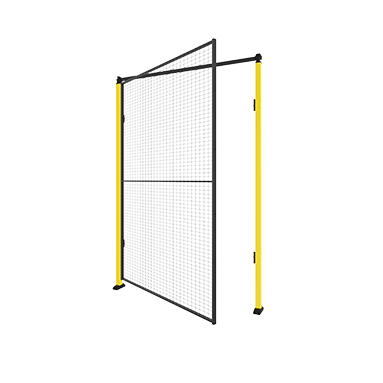 Puerta con una bisagra