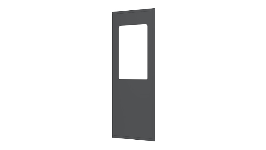 Panel de chapa con ventana