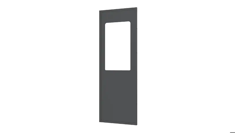 Panel de chapa con ventana